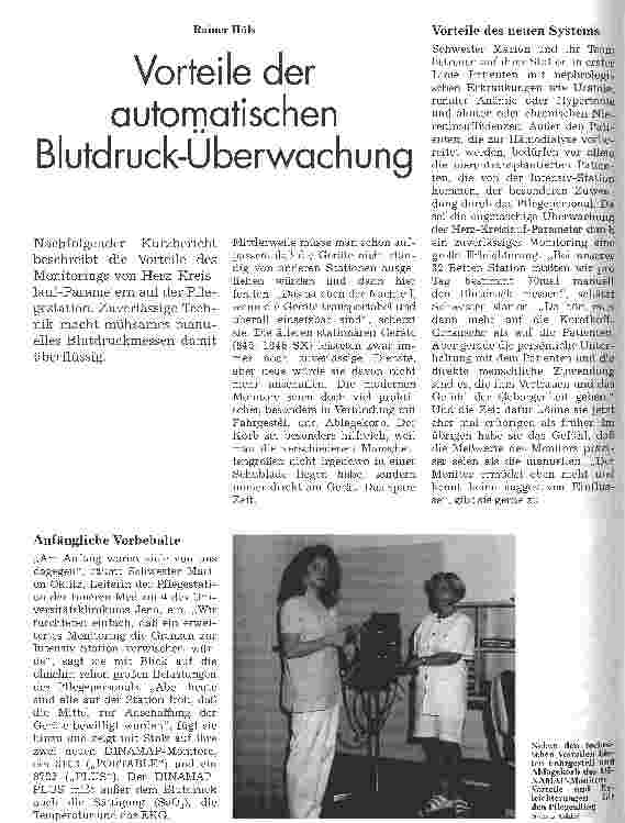 Vorschauseite 1: Vorteile der automatischen Blutdruck-Überwachung