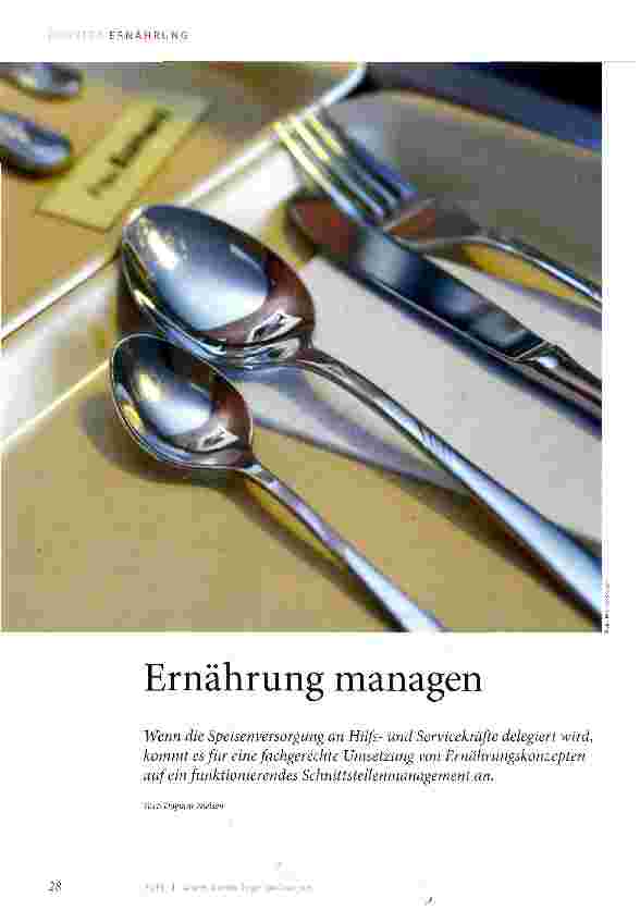 Vorschauseite 1: Ernährung managen