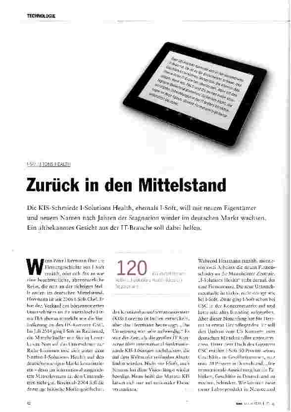Vorschauseite 1: Zurück in den Mittelstand