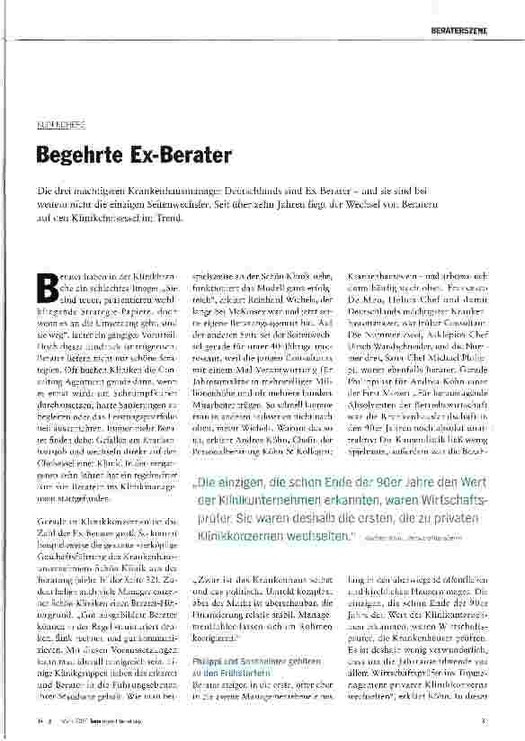 Vorschauseite 2: Begehrte Ex-Berater