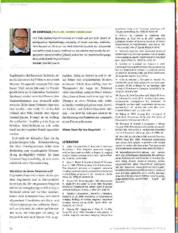 Vorschauseite 3: Rückenschmerz: Aktivität fördern und Selbstwirksamkeit stärken