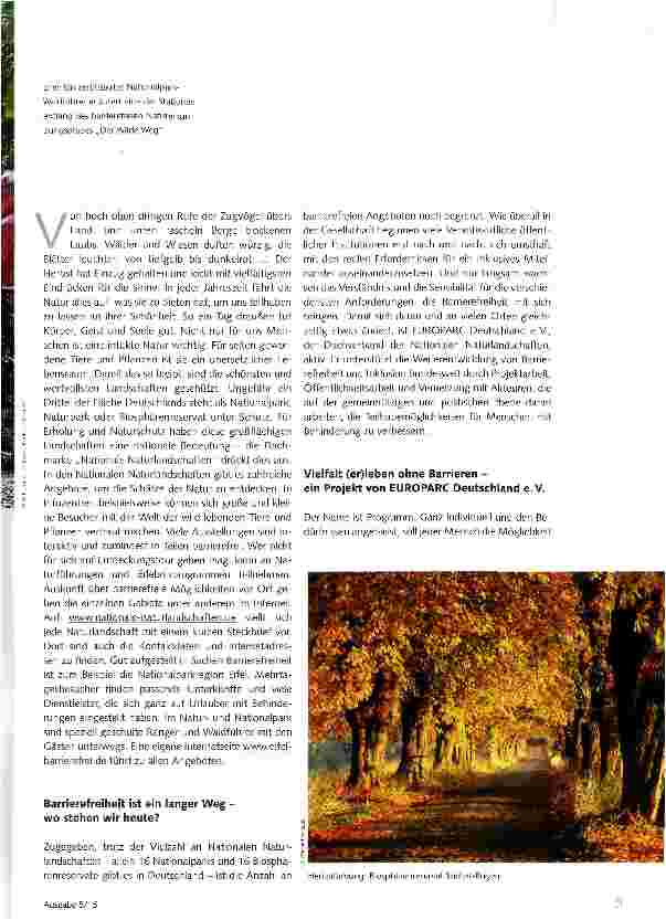 Vorschauseite 2: Nationale Naturlandschaften