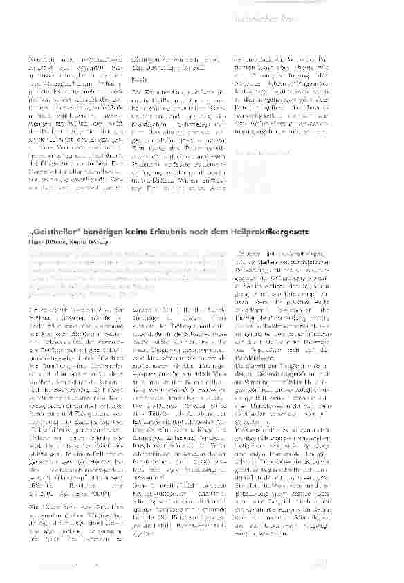 Vorschauseite 3: Abbruch lebensverlängernder MaßnahmenBeschluss des Landgerichts Heilbronn vom 3. September 2003 (1 T 275/03)