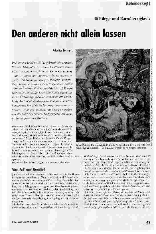 Vorschauseite 1: Den anderen nicht allein lassen