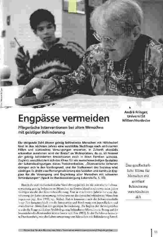 Vorschauseite 1: Engpässe vermeiden