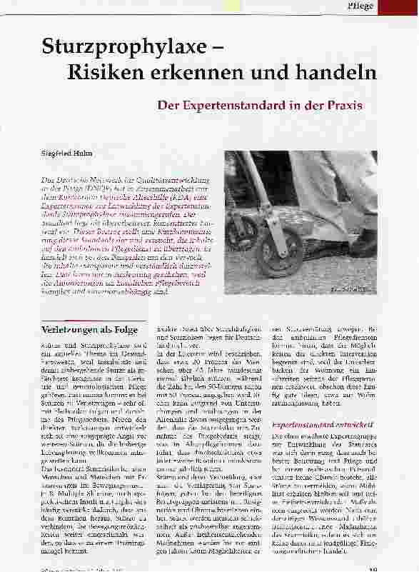 Vorschauseite 1: Sturzprophylaxe - Risiken erkennen und handeln