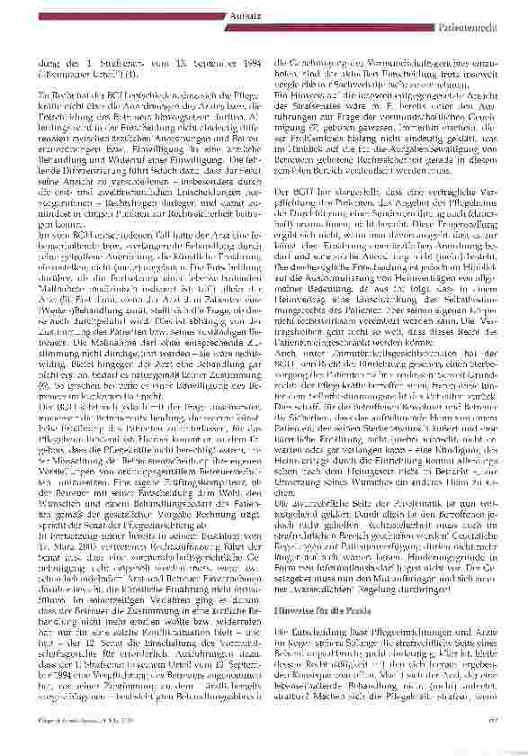 Vorschauseite 4: Die Entscheidung des BGH Traunsteiner Fall bringt keine Rechtssicherheit