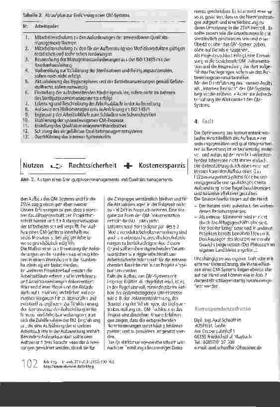 Vorschauseite 3: Qualitätssicherung in der Aufbereitung von Medizinprodukten