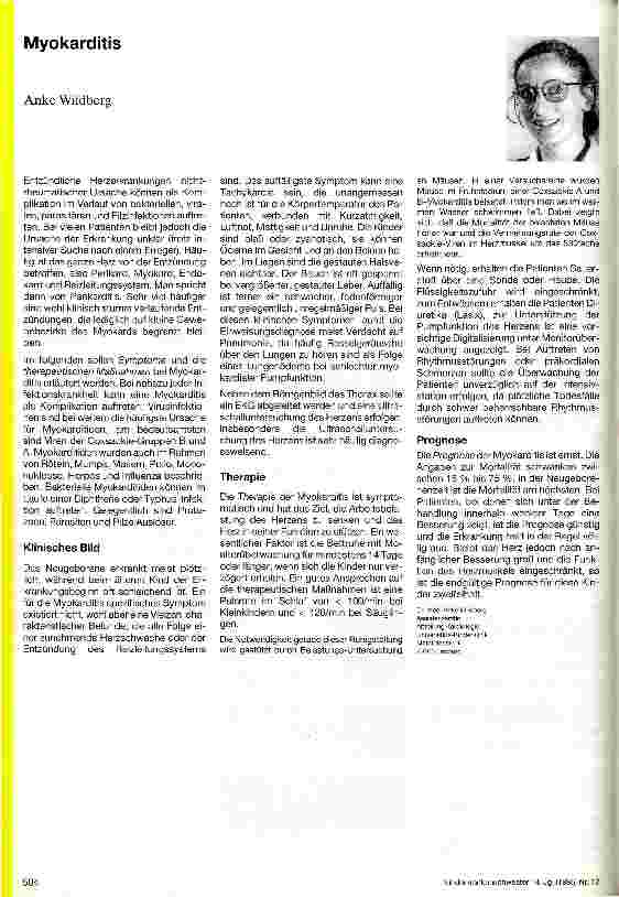 Vorschauseite 1: Myokarditis