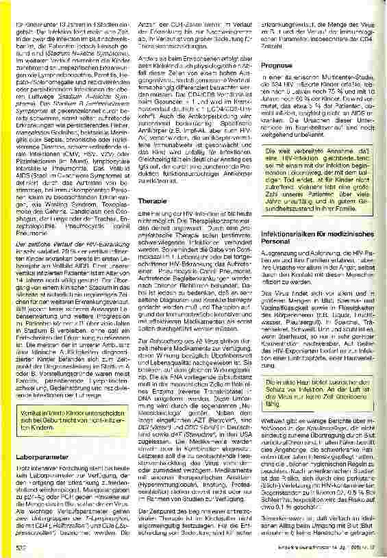 Vorschauseite 2: HIV im Kindesalter