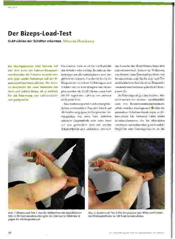 Vorschauseite 1: Der Bizeps-Load-Test