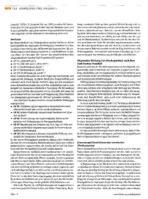 Vorschauseite 2: Nadeln gegen den Suchtdruck