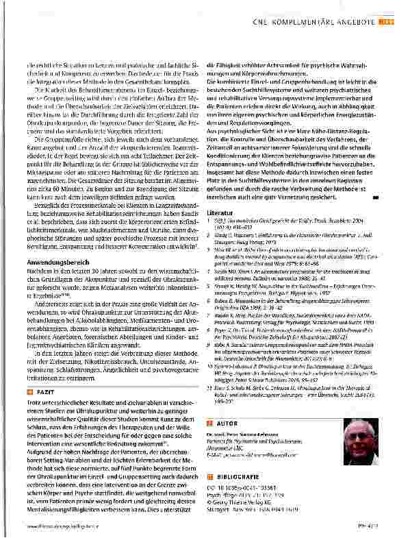 Vorschauseite 3: Nadeln gegen den Suchtdruck