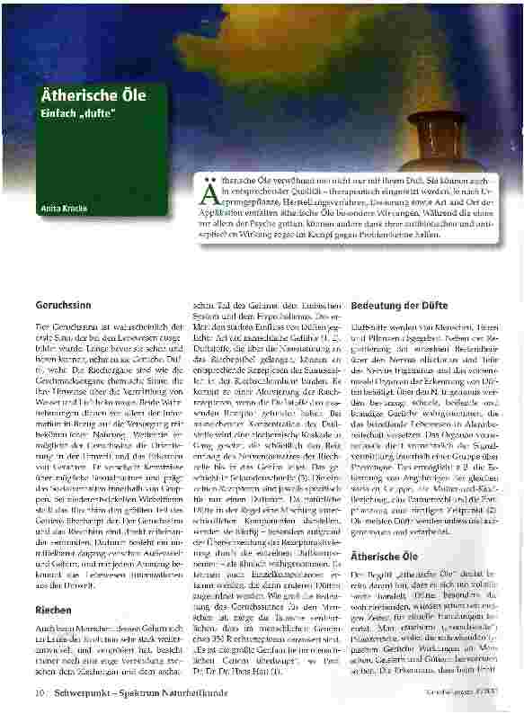 Vorschauseite 1: Ätherische Öle