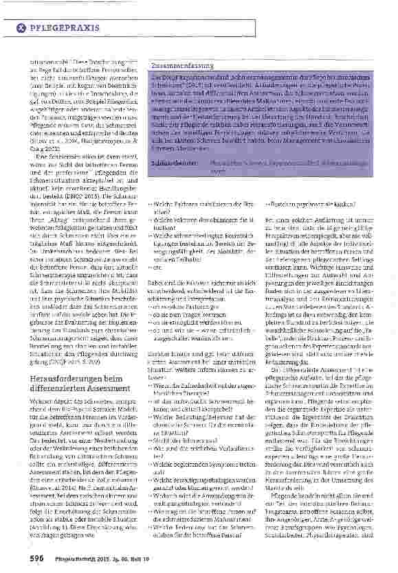 Vorschauseite 4: Der DNOP Expertenstandard „Schmerzmanagement in der Pflege bei chronischen SchmerzenVon der Entwicklung zur Implementierung