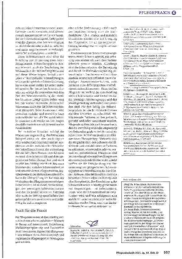 Vorschauseite 5: Der DNOP Expertenstandard „Schmerzmanagement in der Pflege bei chronischen SchmerzenVon der Entwicklung zur Implementierung