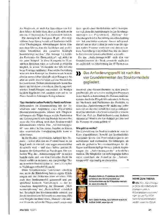 Vorschauseite 4: Anforderungen an Doku-Systeme jetzt konkretisiert