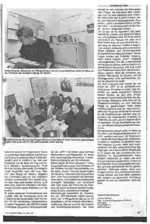 Vorschauseite 3: Die autonome Pflegeinitiative Hamburg Idealismus und Management