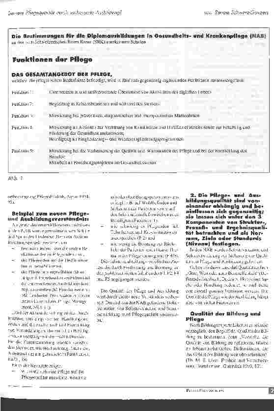 Vorschauseite 2: Bessere Pflegequalität durch verbesserte Ausbildung?