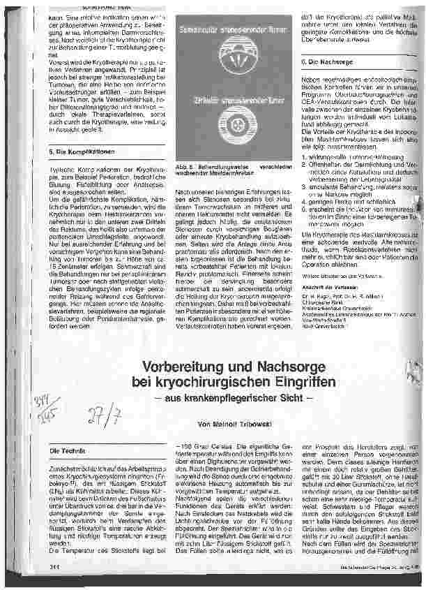 Vorschauseite 3: Anwendung der Kryotherapie in der Chirurgie/Unter besonderer Berücksichtigung des Mastdarmkrebses