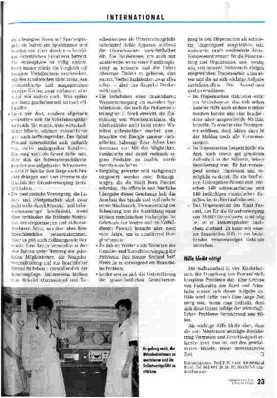 Vorschauseite 4: Die Schwierigkeit, richtig zu helfen Erfahrungen bei der Hilfe für Rumänien