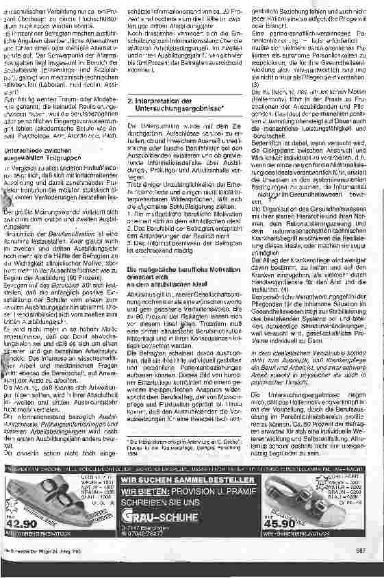 Vorschauseite 3: Berufsbild, berufliche Motivation und Informationsstand von Krankenpflegeschülern
