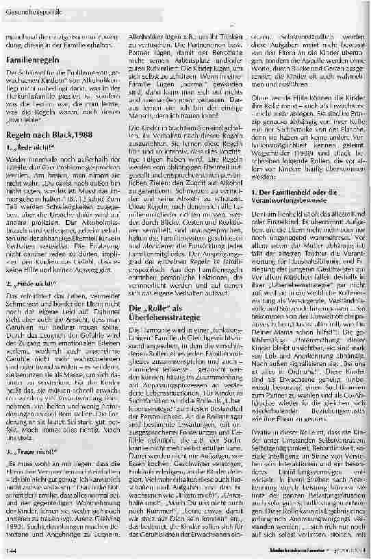 Vorschauseite 2: Das einzig Zuverlässige ist die Unzuverlässigkeit - Kinder in Alkoholikerfamilien