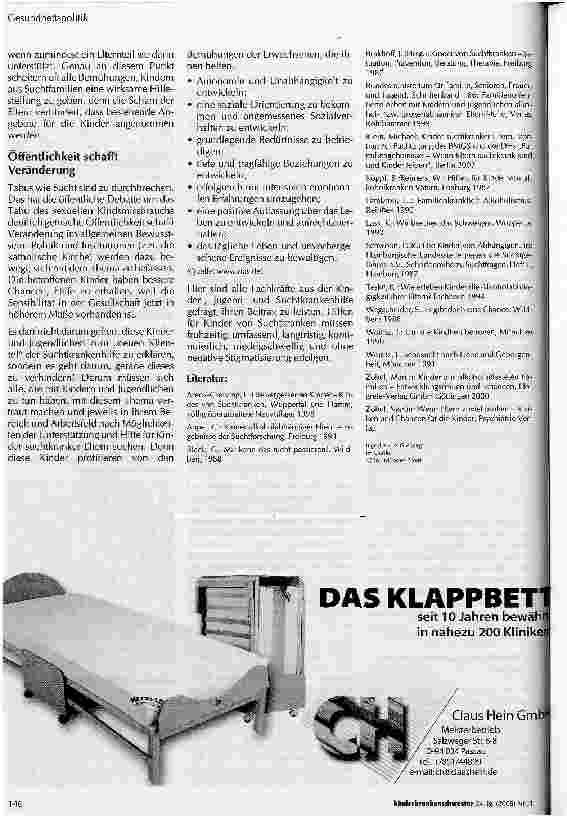 Vorschauseite 4: Das einzig Zuverlässige ist die Unzuverlässigkeit - Kinder in Alkoholikerfamilien