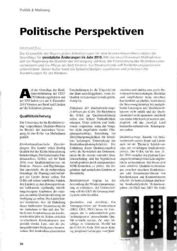 Vorschauseite 1: Politische Perspektiven