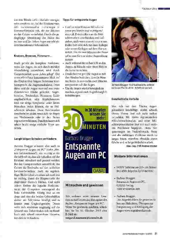Vorschauseite 2: Tipps für gesundes Sehen
