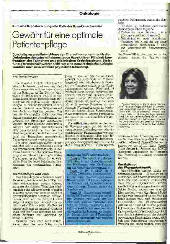 Vorschauseite 1: Gewähr für eine optimale Patientenpflege
