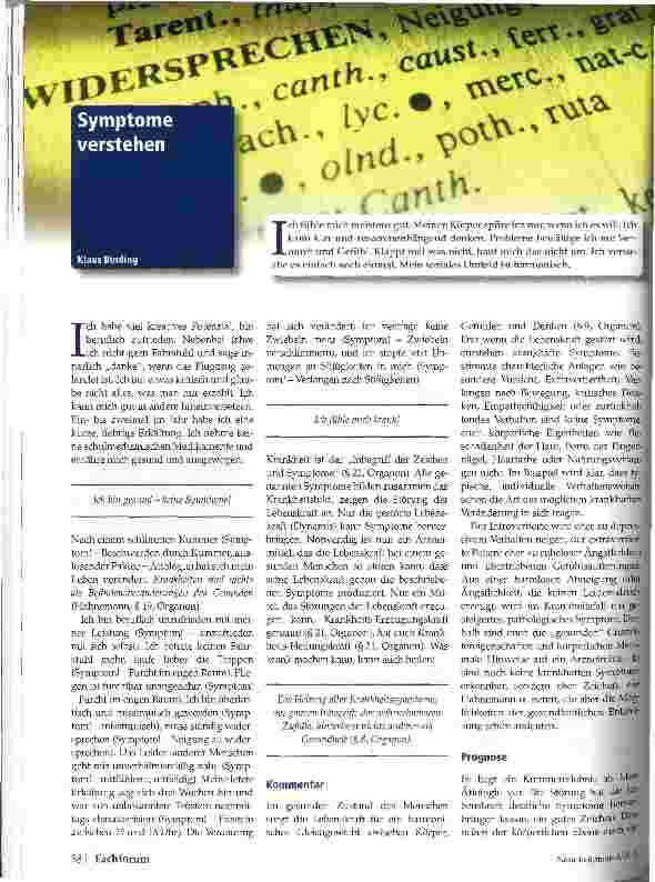 Vorschauseite 1: Symptome verstecken