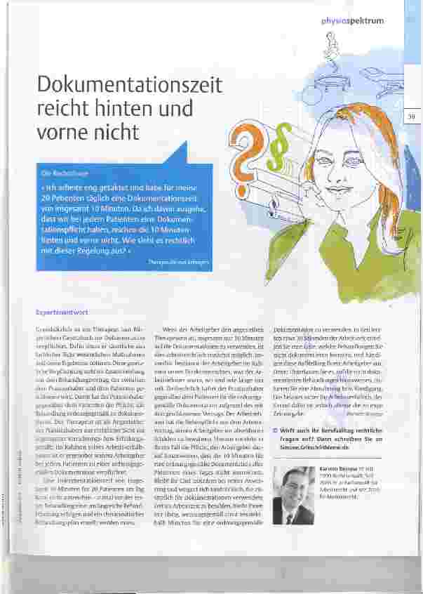 Vorschauseite 1: Dokumentationszeit reicht hinten und vorne nicht