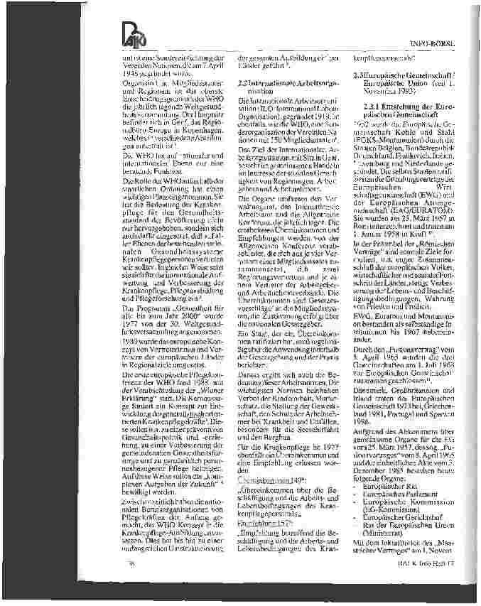 Vorschauseite 2: Aspekte der Krankenpflege in der Europäischen Union am Beispiel von sechs Ländern der Gemeinschaft