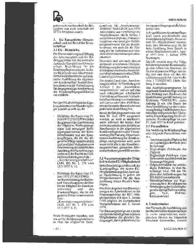 Vorschauseite 6: Aspekte der Krankenpflege in der Europäischen Union am Beispiel von sechs Ländern der Gemeinschaft