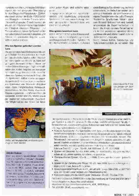 Vorschauseite 2: Spielen gibt dem Leben. mehr Tage und den Tagenmehr Leben