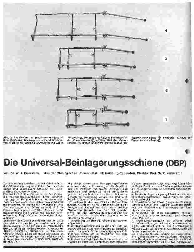 Vorschauseite 1: Die Universal-Beinlagerungsschiene (DBP)