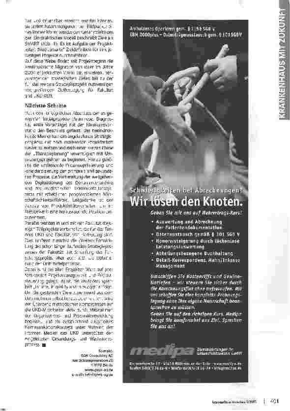 Vorschauseite 4: Wo bitte gehts zur Vision?Strategieentwicklung im Universitätsklinikum Düsseldorf
