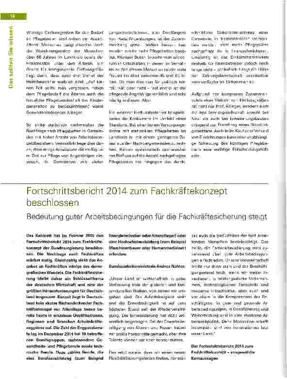 Vorschauseite 2: Lage, Lage, Lage. Lässt sich der Bedarf an stationären Pflegebetten zuverlässiger schätzen?