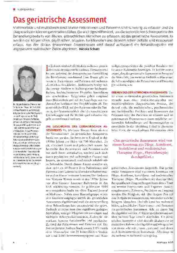 Vorschauseite 1: Das geriatrische Assessment