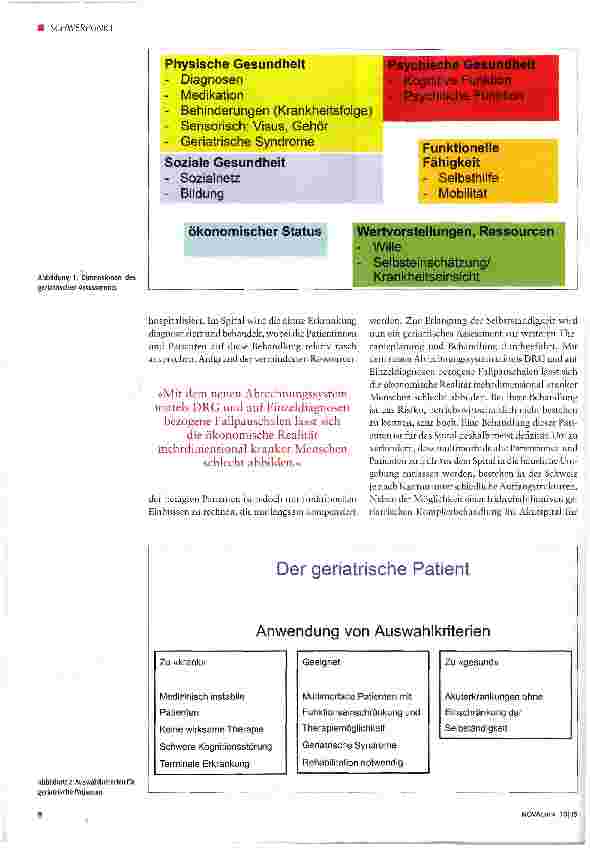 Vorschauseite 3: Das geriatrische Assessment