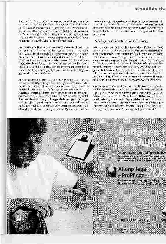 Vorschauseite 2: Zwischen großen Hoffnungen und nüchterner Realität: Persönliches Budget in der Hilfe für Menschen mit Behinderung