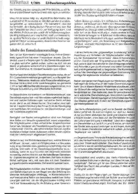 Vorschauseite 2: EU-Dienstleistungsrichtlinie: Hintergrund, Inhalte, Kontroversen