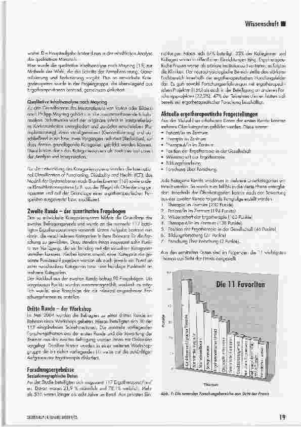 Vorschauseite 2: Aufbau einer ergotherapeutischen Forschung -Theoretische und empirische GrundlagenTeil II