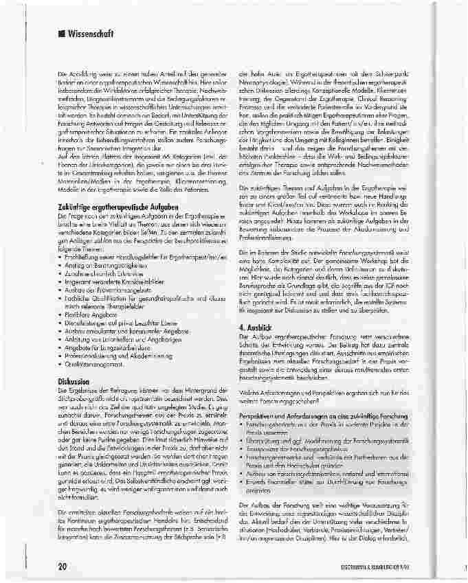 Vorschauseite 3: Aufbau einer ergotherapeutischen Forschung -Theoretische und empirische GrundlagenTeil II