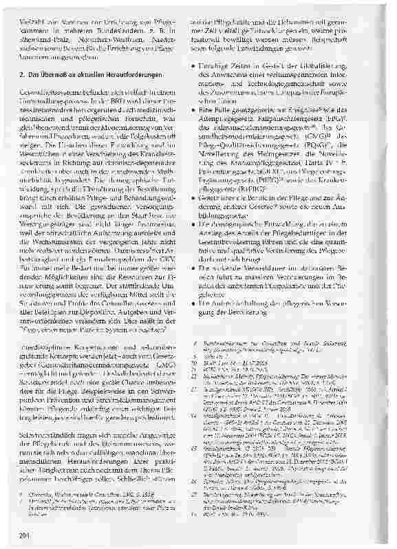 Vorschauseite 2: Pflegekammern in Deutschland-Durchbruch oder endlose Warteschleife? !