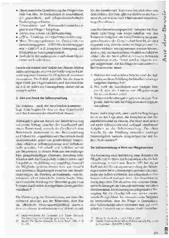 Vorschauseite 3: Pflegekammern in Deutschland-Durchbruch oder endlose Warteschleife? !