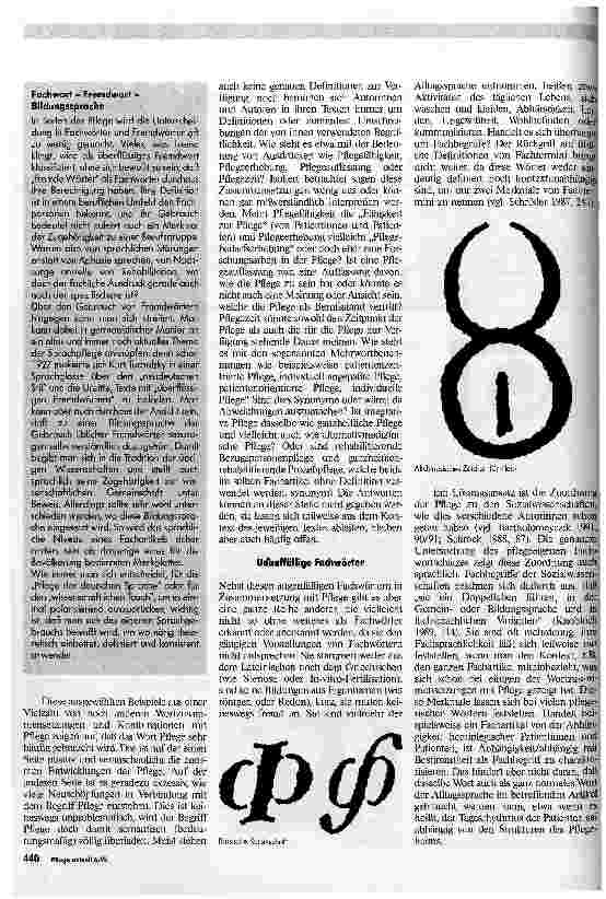 Vorschauseite 3: Professionalisierung und Sprache Hat die Pflege eine eigene Fachsprache?