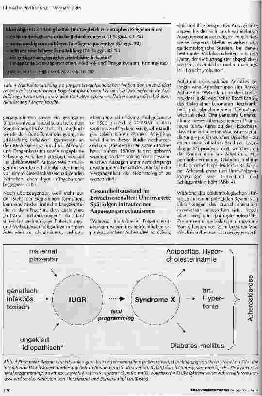 Vorschauseite 5: Was wird einmal aus ihnen? Die Langzeitprognose sehr kleiner Frühgeborener