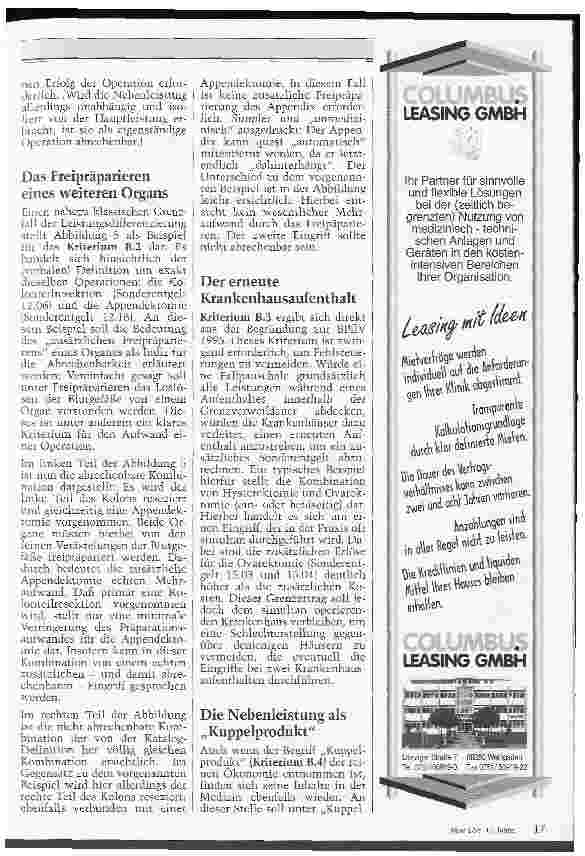 Vorschauseite 4: Leistungsplanung nach der BPflV 1995 Maßnahmen und Kriterien